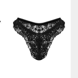 Ouvert-Slip  mit Floraler Spitze